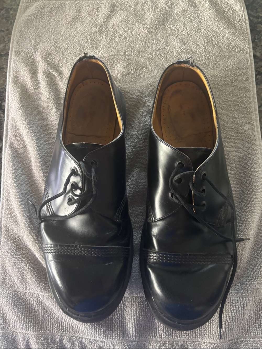 Dr. Martens Black Leather Derby Dress Shoes